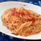 トマトとツナのガーリックスパゲティ